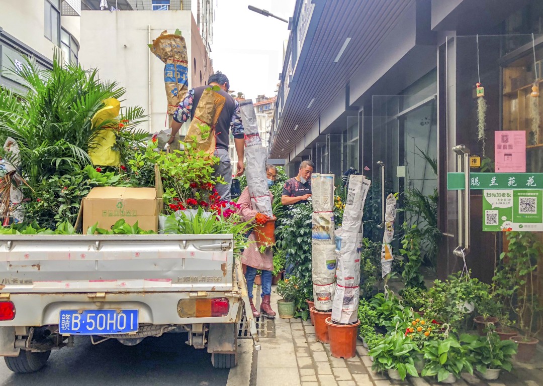 2.摄影作品：《花市复工忙》 摄影作者：王志梅.jpg